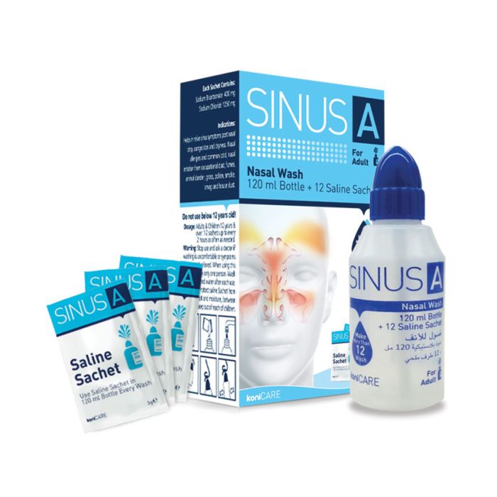 Kit lavaggio nasale per adurti SINUS A 120 ml-Gima
