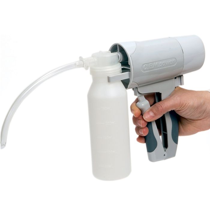 Aspiratore manuale con vaso 250 ml-2 cannule per adulti 17 cm-Gima