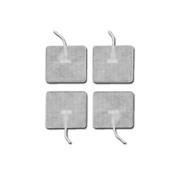 Elettrodi quadrati con cavetto 10 cm attacco femmina-Gima