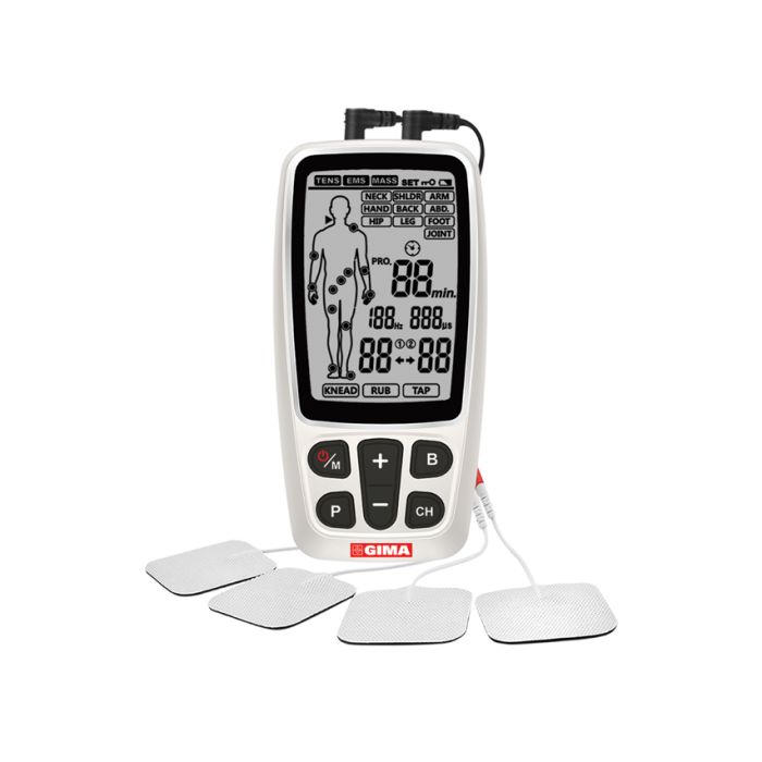 Dispositivo multifunzionale a 2 canali e 60 programmi CARE TENS-Gima