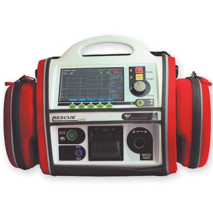 Defibrillatore Esterno con Monitor ECG, SpO2, NIBP RESCUE LIFE 7 AED italiano
