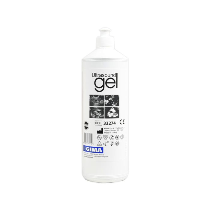 GEL ULTRASUONI BLU GIMA - bottiglia 1 litro conf. 18 bottiglie