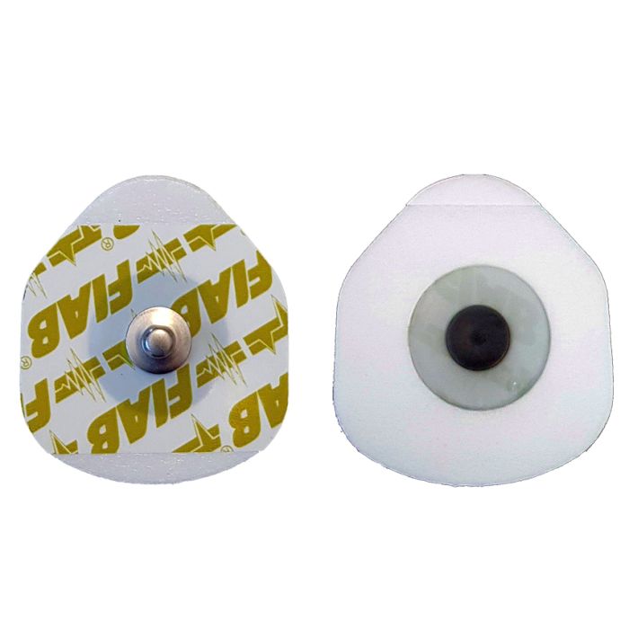 Fiab F9079P Elettrodo monouso Ecg 32x36 mm (ovale)  connessione a clip PEDIATRICO conf. 100 pezzi