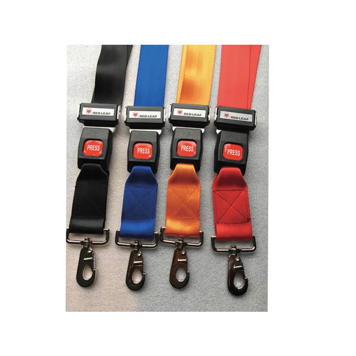 Set 4 cinture di sicurezza 4 colori con estremità con gancio fibbia in metallo Gima