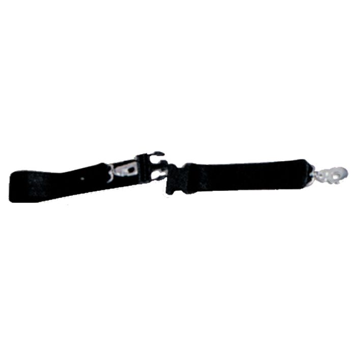 Cintura nera regolabile per tavole spinale chiusura Snap e Clip 5x213 cm TIPO B 
