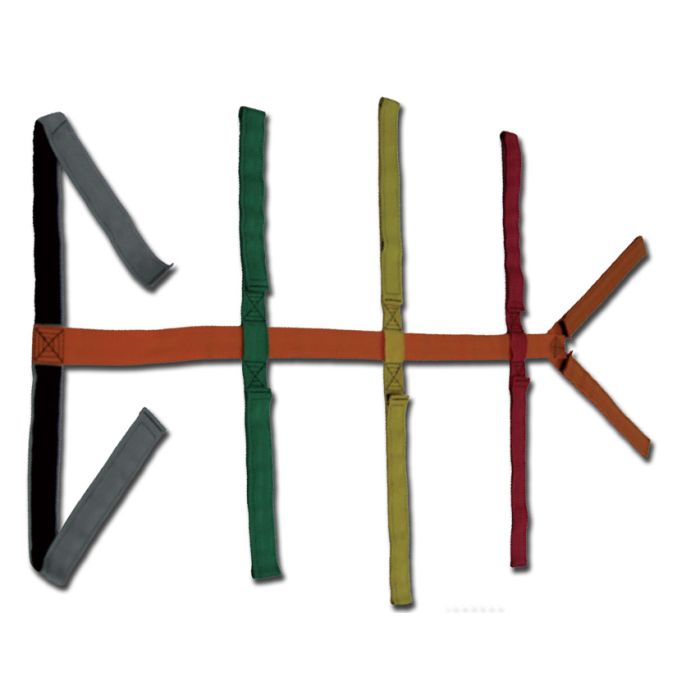 Cintura a ragno regolabile con chiusura a strappo per tavole spinali 5 x 51 x 203 cm Gima