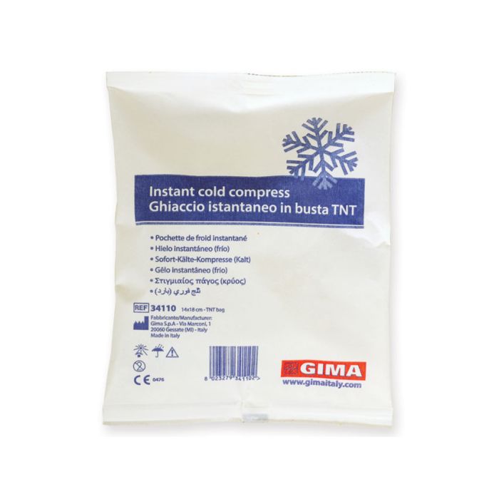 Ghiaccio istantaneo monouso busta TNT 14x18 cm conf. 25 pz Gima