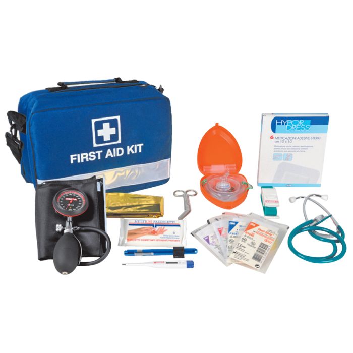 Kit pronto soccorso professionale completo e portatile Gima