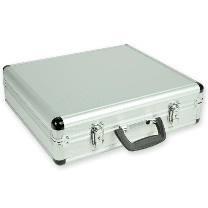 Valigetta alluminio vuota con scomparti ed elastici 40x35x10 cm Gima