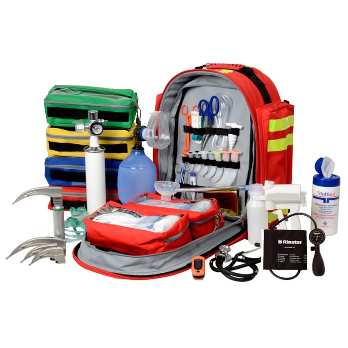 Zaino emergenza kit pronto soccorso GIMA 14 completo Gima