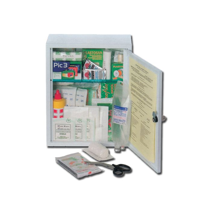 Kit pronto soccorso all. 2 magg. per armadietto metallico 37x30x14 cm Gima