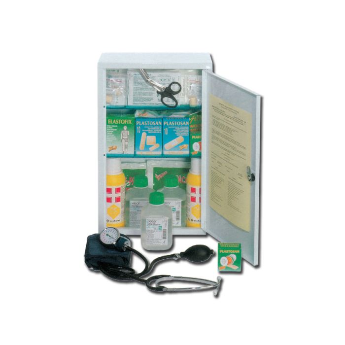 Kit pronto soccorso all. 1 armadietto metallico completo 46x30x14 cm Gima