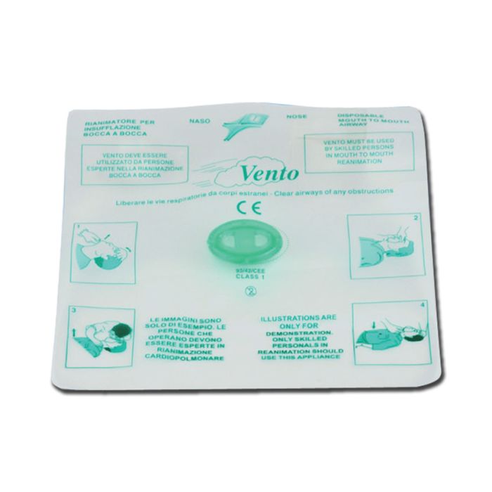 Mascherina Vento bocca a bocca con valvola unidirezionale confezione polybag