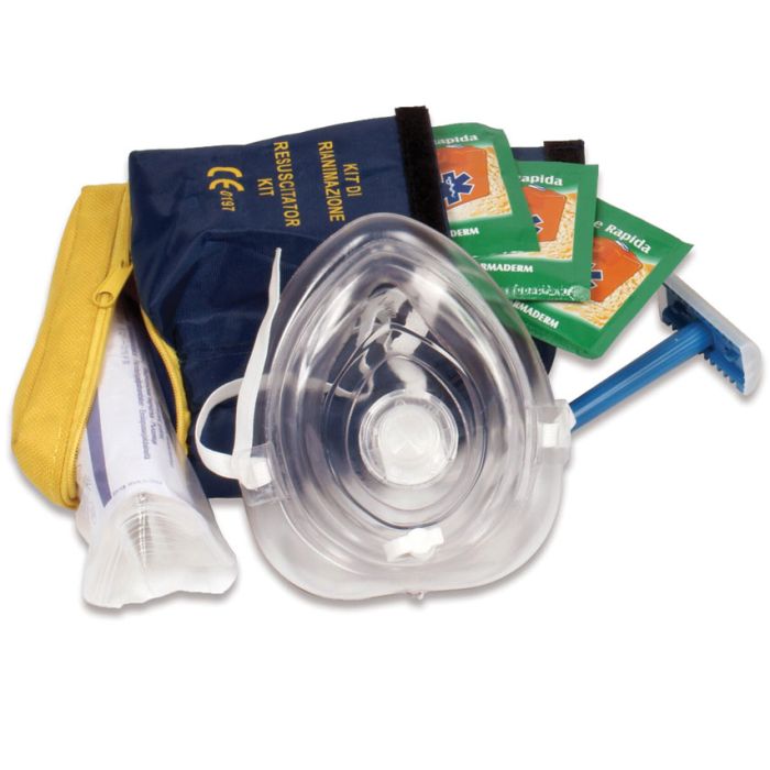 Kit Accessori CPR per Defibrillatore con Maschera Tascabile