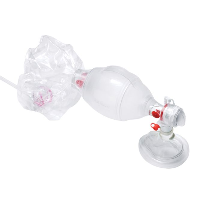  Pallone Monopaziente con Mascherina N°1 e Sacca Ossigeno SPUR II Pediatrico Ambu