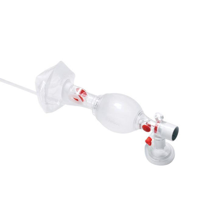 Pallone Monopaziente con Mascherina N°0 Valvola e Tubo Ossigeno SPUR II Neonatale Ambu