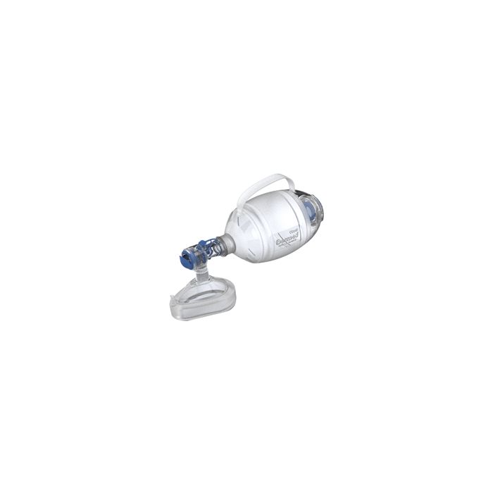 Pallone rianimatore adulto in silicone trasparente con mascherina n5 autoclavabile Gima