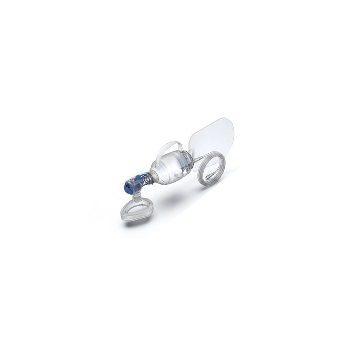 Kit Pallone rianimatore adulto in silicone trasparente con maschera N3 e accessori Gima