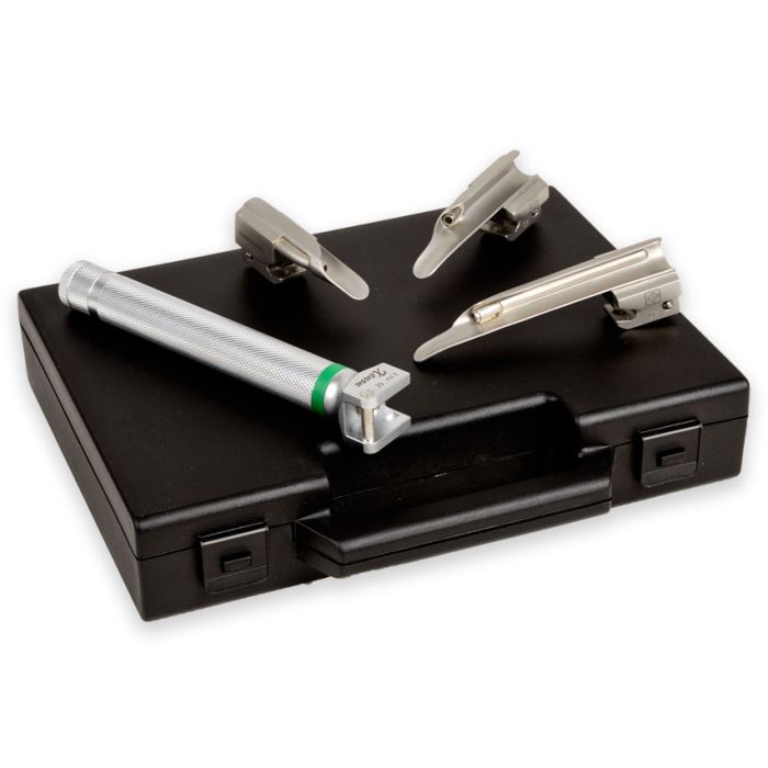 Set laringoscopio F.O. pediatrico Maxlite 2,5 V xenon/alogeno GIMA (lame Miller 00-0-1)