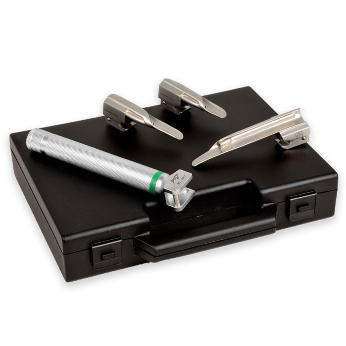 Set laringoscopio F.O. Maxlite LED 2,5 V pediatrico (lame Miller 00‑0‑1)