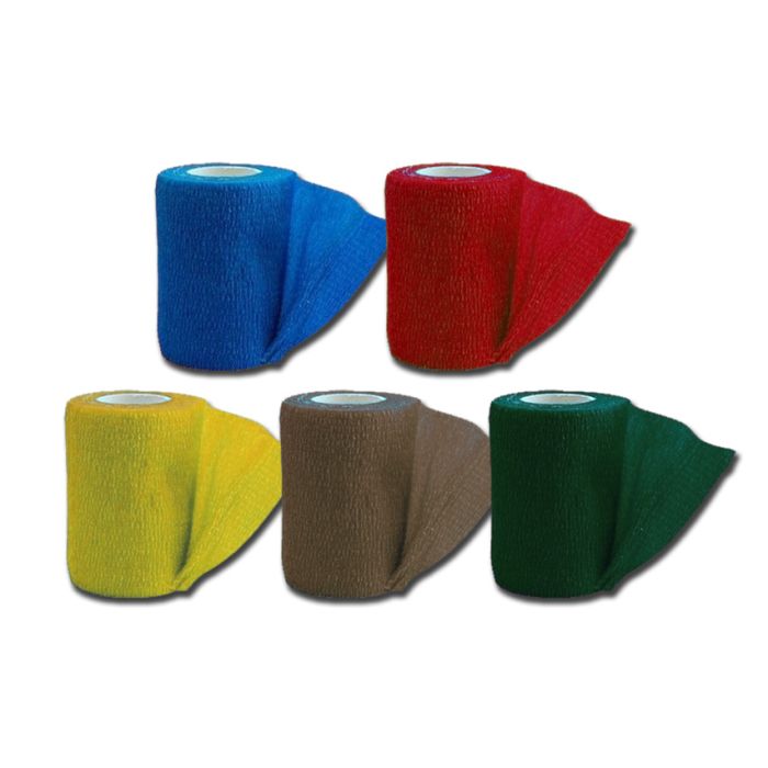 BENDA ELASTICA COESIVA TNT 4,5 m x 7,5 cm - mix 5 colori Gima