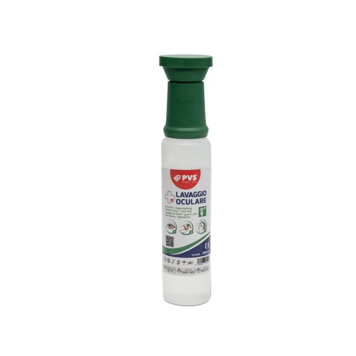 Soluzione lavaocchi sterile 250 ml ricambio per emergenze conf. 18 pz Gima