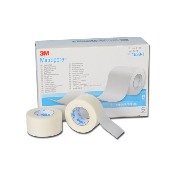MICROPORE 3M cerotto per fissaggio in tnt h 25 mm x 9,14 m conf. 12 pezzi