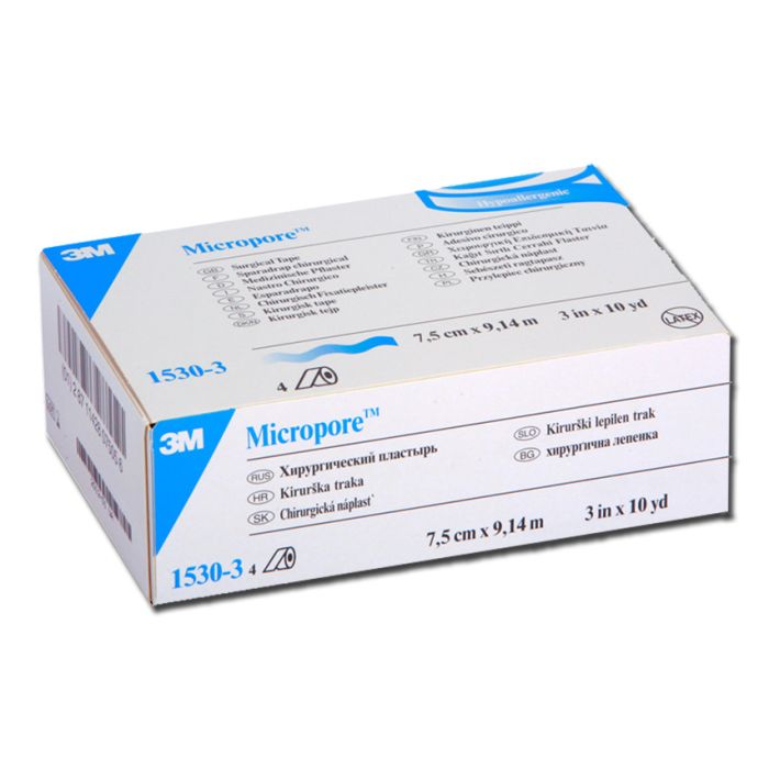 Cerotto Micropore 3M in carta 76 mm x 9,14 m conf. 4 rotoli