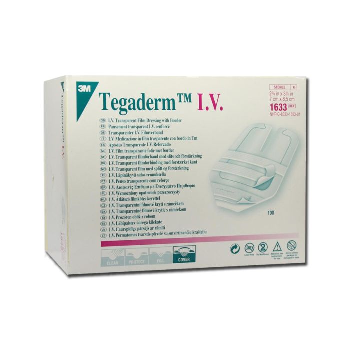 TEGADERM 3M I.V. STRIPS 7x8,5 cm conf. 100 pezzi