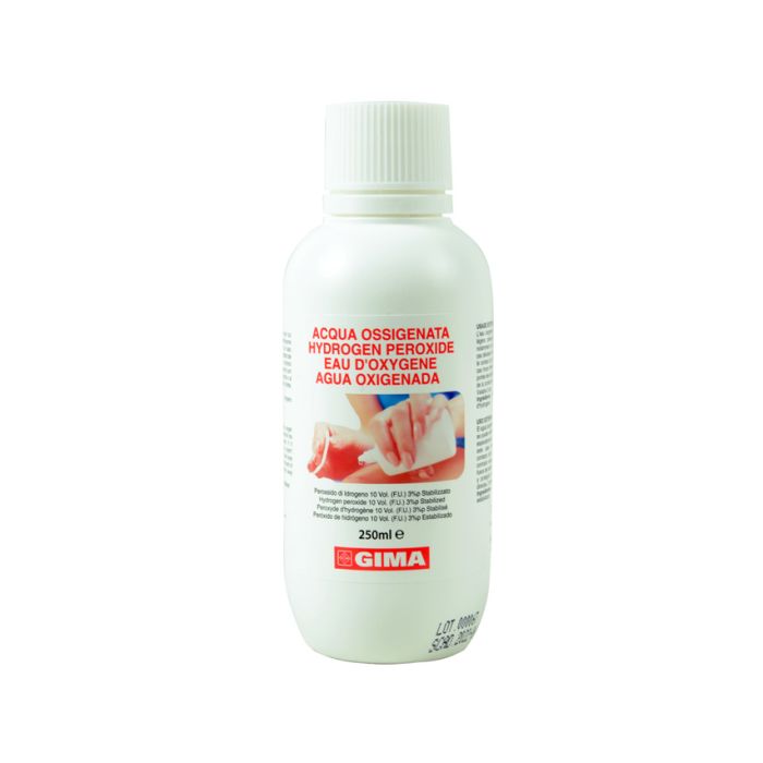 Acqua ossigenata 250 ml Gima confezione da 12 bottiglie 