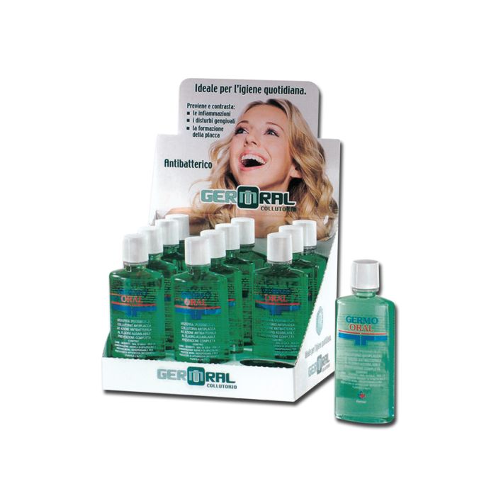 GERMO GERMORAL Collutorio con antibatterico in espositore flacone da 300 ml conf. 12 pz