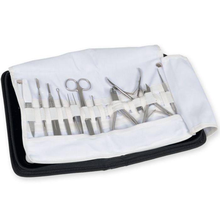 KIT PER PODOLOGIA PROFESSIONALE composto da 11 strumenti 