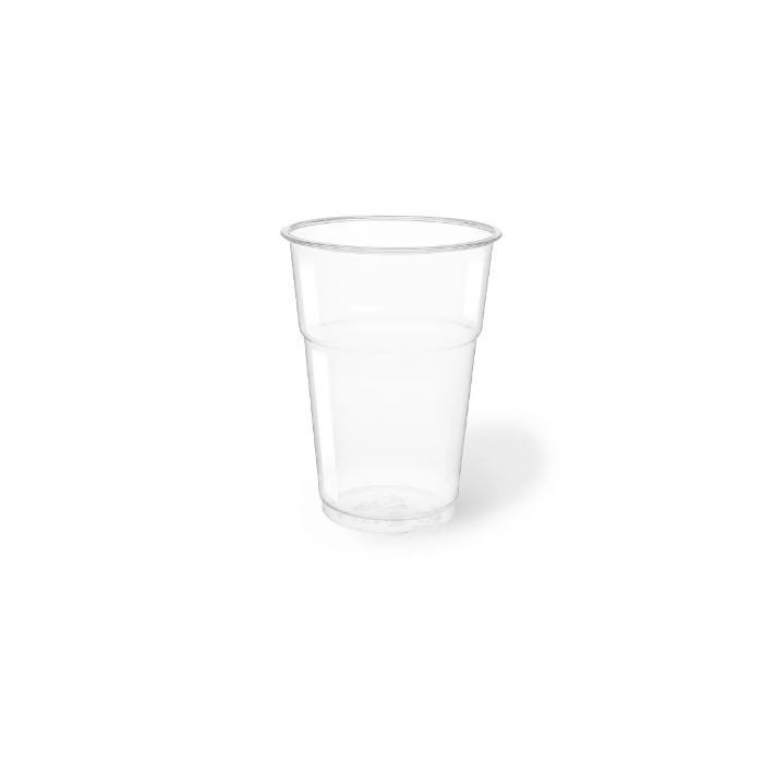 Bicchieri trasparenti in R-PET monouso 400 cc conf. 50 pezzi - ARISTEA