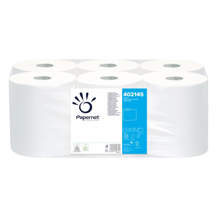 Papernet 402145 asciugamano a rotolo per autocut conf. 6 rotoli 