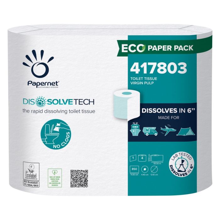 Papernet Carta Igienica con tecnologia Dissolve Tech COD. 417803 28 rotoli