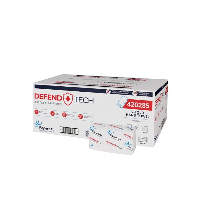 Papernet asciugamano piegato a V antibatterico Defend Tech 3150 pezzi