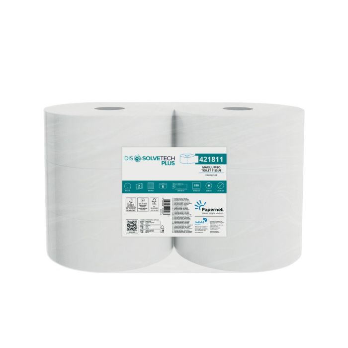Papernet carta Igienica Maxi Jumbo a rapida dissolvenza 6 rotoli - Dissolve Tech Plus