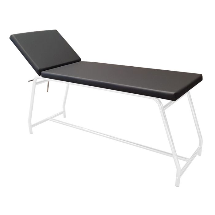 LETTINO DA VISITA portata 120 kg, verniciato bianco materasso nero 