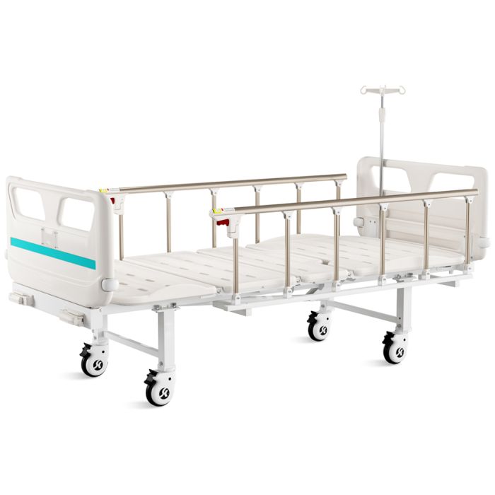 LETTO A 3 SEZIONI AD ALTEZZA VARIABILE 2 manovelle con ruote 
