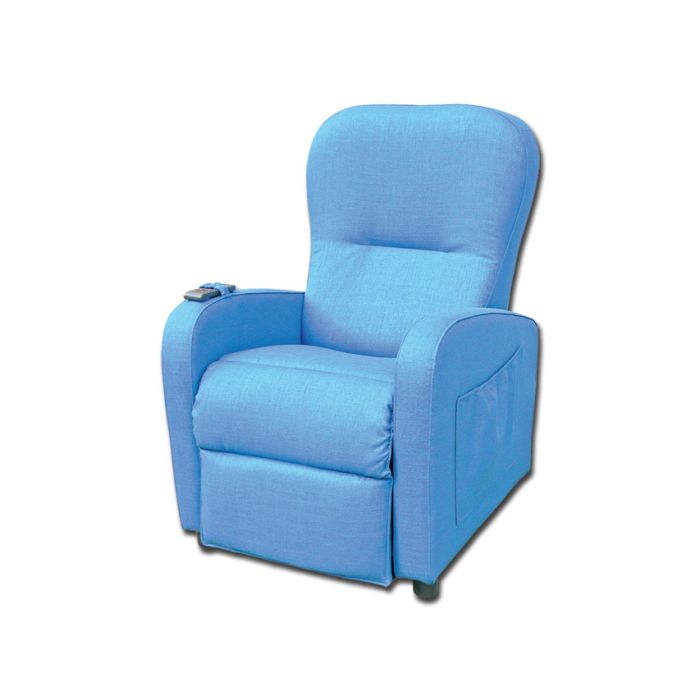 POLTRONA RELAX BETTY 2 motori - 100% poliestere blu 
