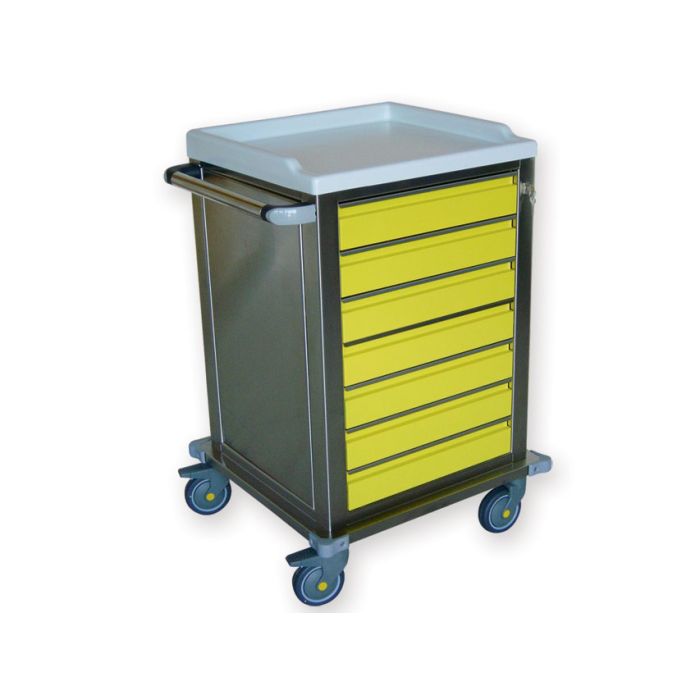 CARRELLO MODULARE INOX 7 cassetti