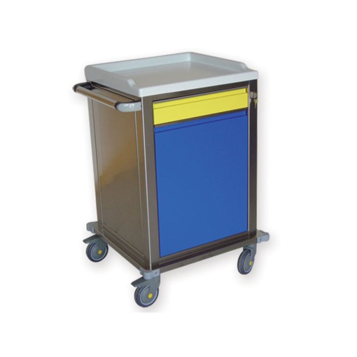 CARRELLO MODULARE INOX 1+1 cassetti