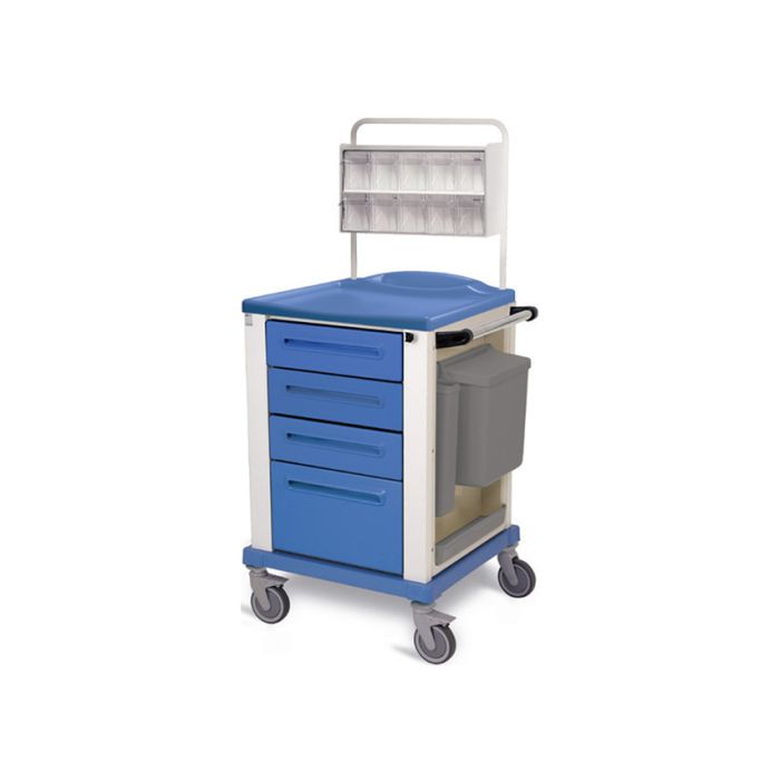 CARRELLO MEDICAZIONE piccolo colore blu
