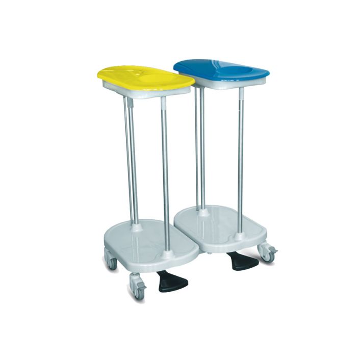 CARRELLO PORTASACCO a pedale 2 sacchi