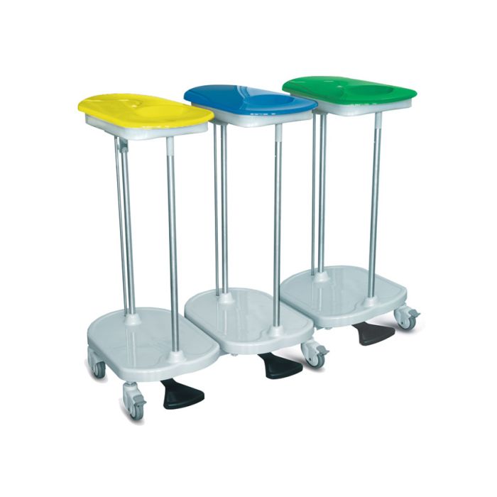 CARRELLO PORTASACCO a pedale 3 sacchi