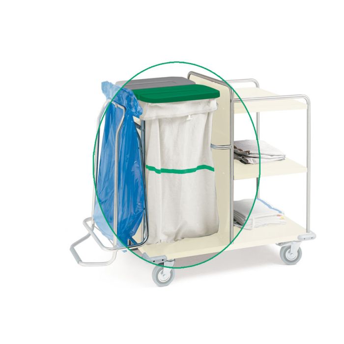 SACCO lavabile con strip verde