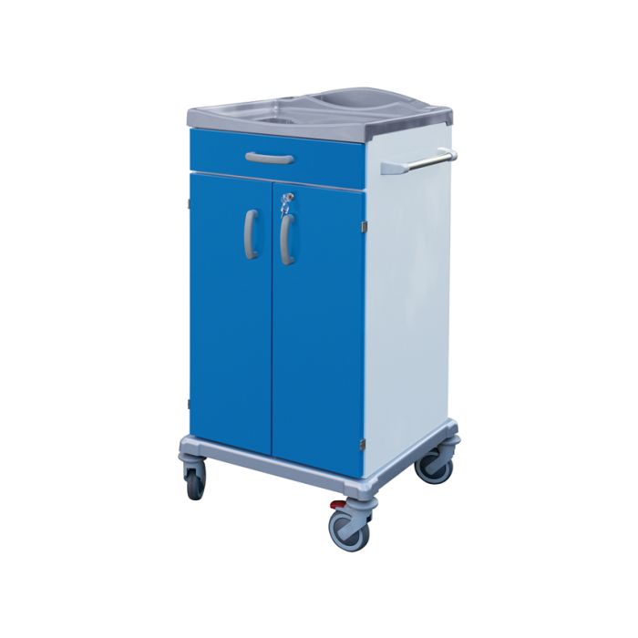 CARRELLO BIANCHERIA PULITA 2 ANTE CON CASSETTO piccolo