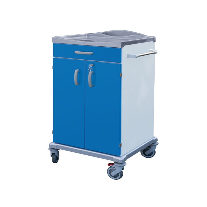 CARRELLO BIANCHERIA PULITA 2 ANTE CON CASSETTO medio