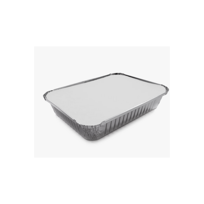 Vaschetta alluminio 4 Porz. con coperchio 50 pezzi  R11L - Compak