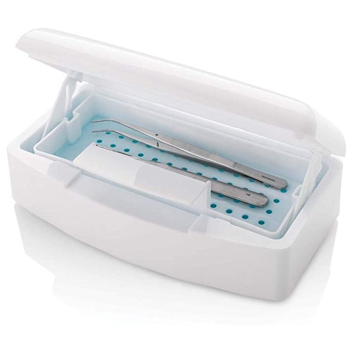 Vaschetta disinfetta strumenti bianca-cm 22x11x7 h